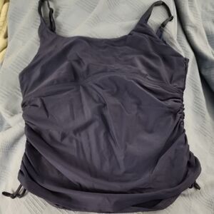 Prana Navy Blue Tankini Swim Top Size XL